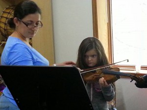 violin lesson